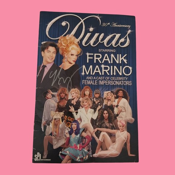 Divas Las Vegas Frank Marino Lot Autographed DVD Book/Booklet Tee T shirt XL - Picture 3 of 14